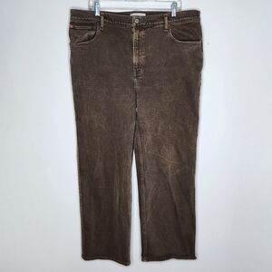 Abercrombie & Fitch The 90s Relaxed Jeans High Rise Women 33/16S (39×29.5) Brown